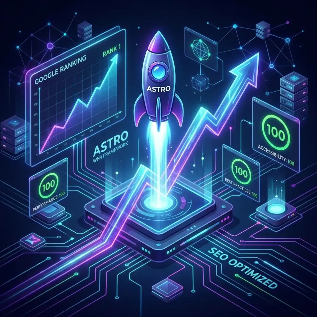 Por que o Astro é o melhor framework para SEO em 2026